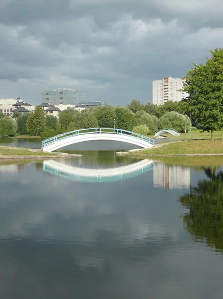 stock image Summer in city park at day