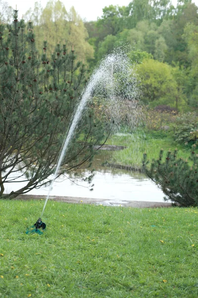 stock image Sprinkler in japan garden