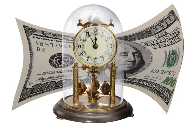 Деньги и время — стоковое фото