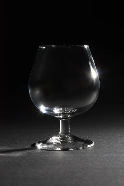 Single empty glass — Stock Photo, Image