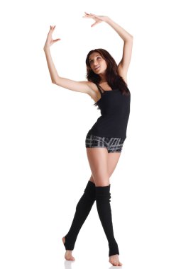 Girl dancing clipart