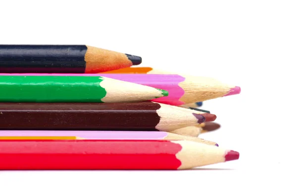 Bazı renkli kalemler — Stok fotoğraf