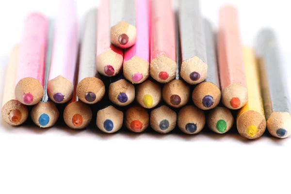 Μερικά χρωματισμένα μολύβια — Φωτογραφία Αρχείου