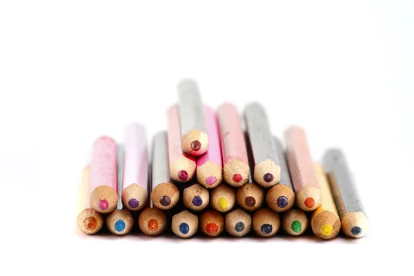 Μερικά χρωματισμένα μολύβια — Φωτογραφία Αρχείου