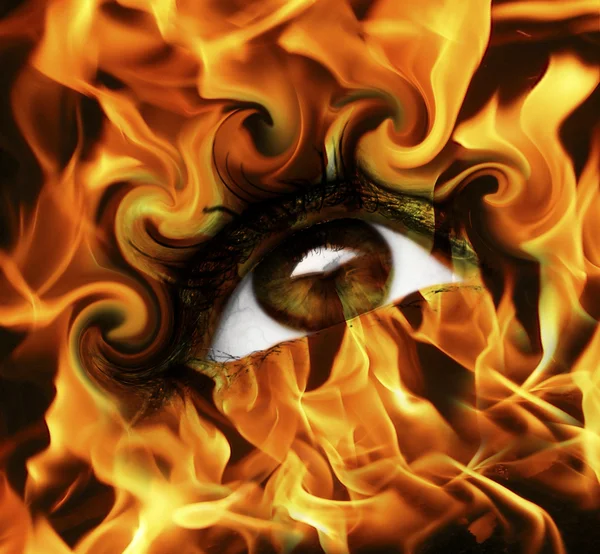 Olho queimado — Fotografia de Stock