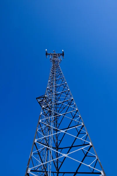 Stock image GSM cellsite antenna array for the cellular tele