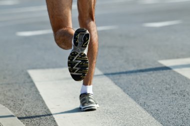 maratonunu - motion blur koşan adam