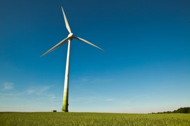 Wind Turbine - alternative and green energy source clipart