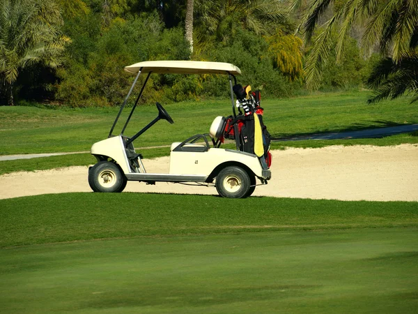 Carro de golfe — Fotografia de Stock