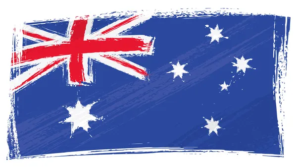 Grunge Bandeira da Austrália —  Vetores de Stock