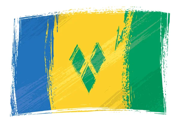 Grunge Saint Vincent e Grenadine — Vettoriale Stock