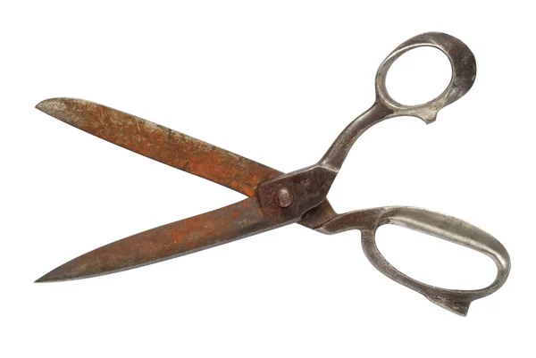 Izolované staré nůžky — Stock fotografie
