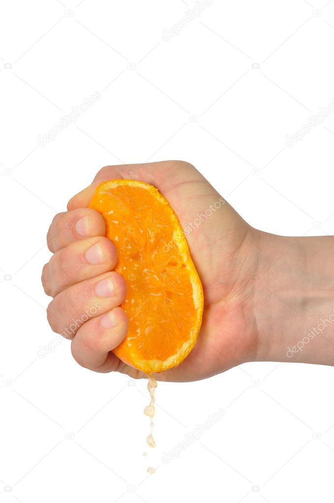 Hand with Orange