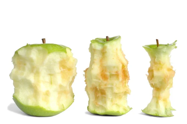 三个苹果芯 — 图库照片
