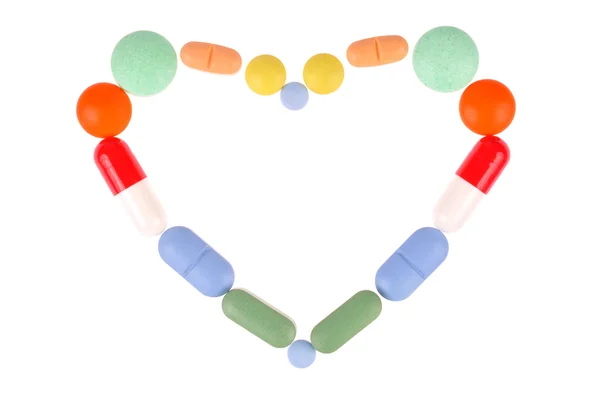 Pills Heart — Stock Photo, Image