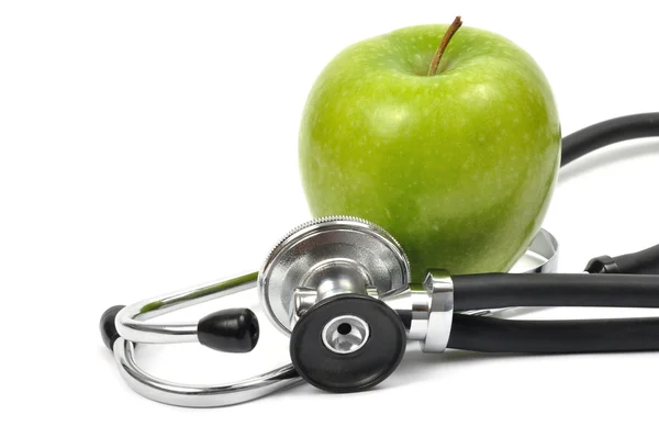 Stock image Apple and Stethoscope