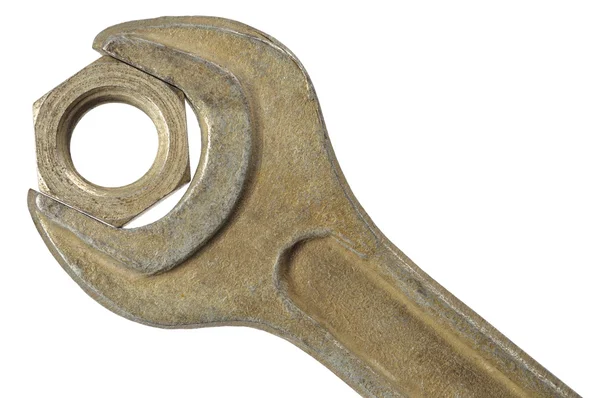 Spanner and Nut — Stock Photo, Image