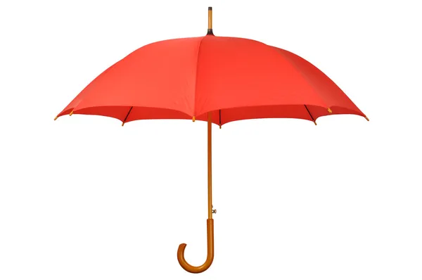 Roter Regenschirm Stockfoto