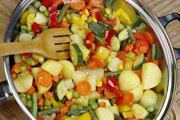 Τηγανισμένα λαχανικά — Φωτογραφία Αρχείου