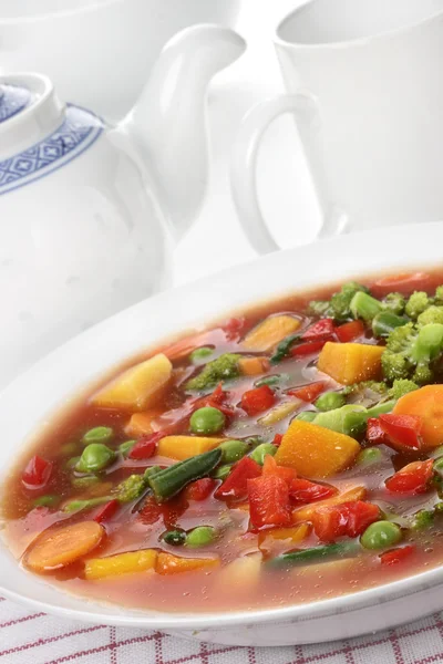 Zeleninová polévka dietní — Stock fotografie