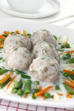 Pork meatballs clipart