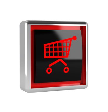 Shopping cart button clipart