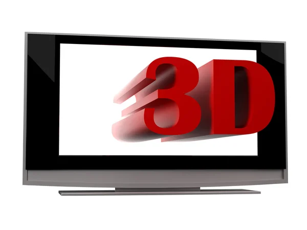 3D plazma lcd tv — Zdjęcie stockowe