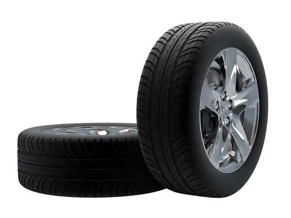 Neumáticos aislados — Foto de Stock