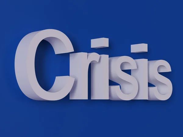Inscriptie crisis — Stockfoto