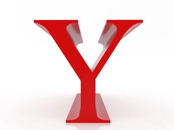 Буква Y — стоковое фото