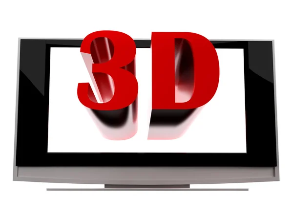 3D plazma lcd tv — Zdjęcie stockowe