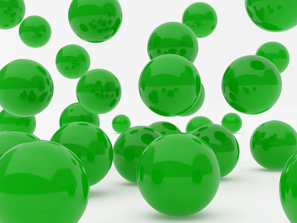 Zelené kuličky — Stock fotografie