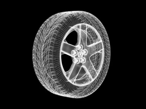 Neumáticos esqueléticos — Foto de Stock