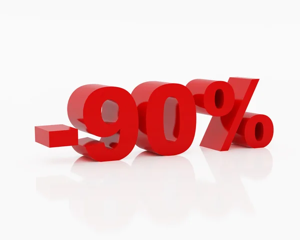 Negentig procent — Stockfoto