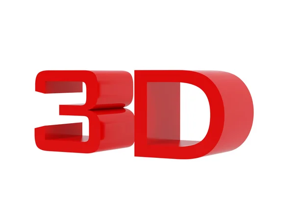 Символ 3d — стоковое фото
