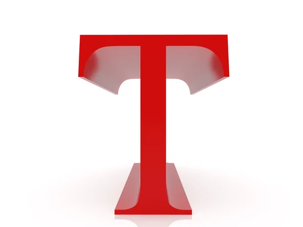 Letter t — Stock Photo, Image