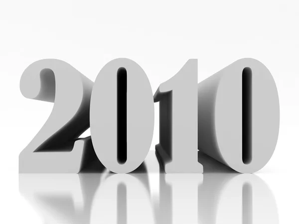 Nieuw 2010 jaar vier — Stockfoto
