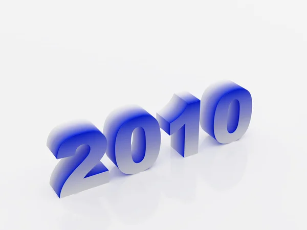 新 2010 年度七 — 图库照片
