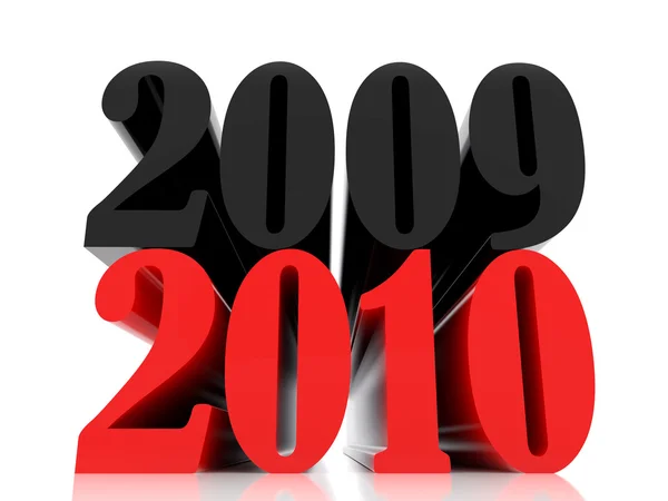 New 2010 year one — Stock Photo, Image