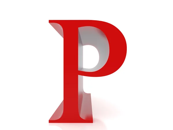 Γράμμα p — Φωτογραφία Αρχείου