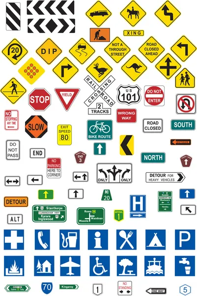 Traffic signs — Stock Vector © rook76 #3628647