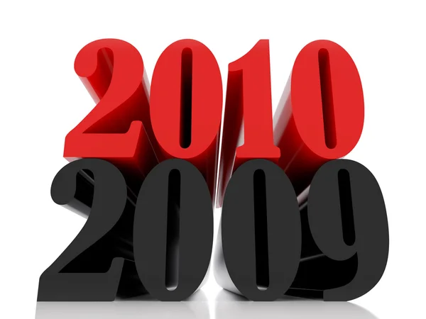 Novo ano 2010 doze — Fotografia de Stock