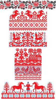 Russian ornaments clipart