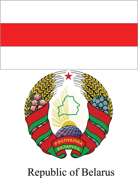 Republic of Belarus flag — Stock Vector
