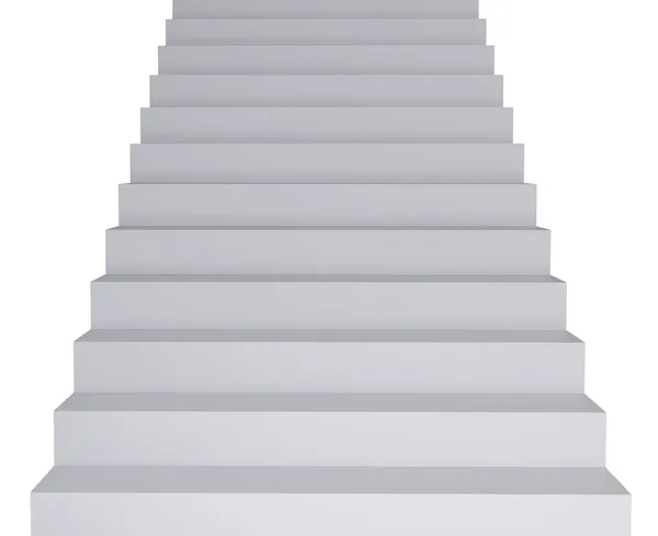 Білий сходи — стокове фото