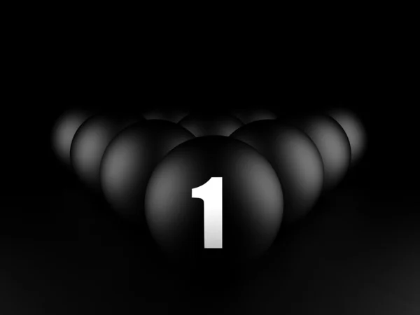 Чёрные шары — стоковое фото
