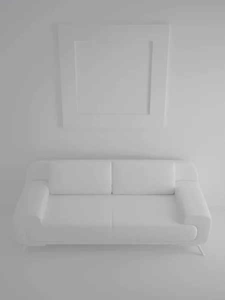 Sofa en schilderkunst — Stockfoto