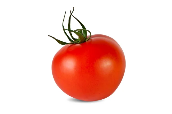 Κόκκινη Ντομάτα Που Απομονώνονται Λευκό Φρέσκια Τομάτα Γλυκό Λαχανικών — Φωτογραφία Αρχείου