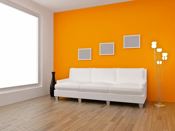 Render Home Interior Imagen Alta Resolución Apartamentos Estilo Moderno —  Fotos de Stock