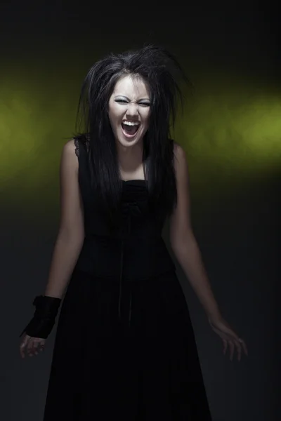 Screaming witch — Stock Photo, Image